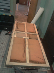 замена обивки двери, ремонт