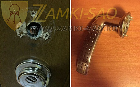 ремонт и замена дверной ручки на входной двери zamki-sao.com