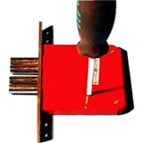 замена замка в металлической двери с крестовым ключом