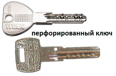 перфорированный ключ поменять ключи