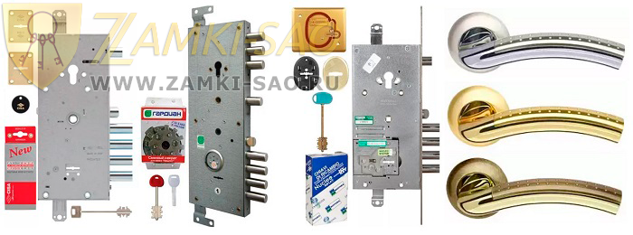 Модели комбинированных замков, установленных в дверях Гранит Ремонт дверей Гранит zamki-sao.com