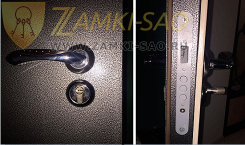 установить замок на железную дверь