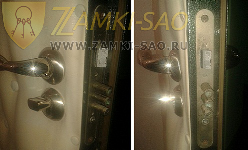 пример установки замка на входную дверь Установка замков в Щелково zamki-sao.com
