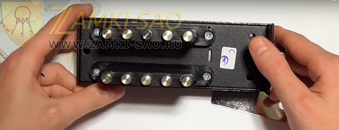 механический кодовый замок на кнопках Врезка кодового замка в дверь