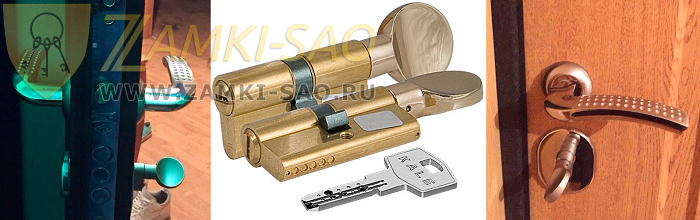 Замена личинки замка на входной металлической двери