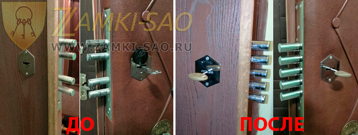 замена замка Меттем на итальянский Mottura  Замена замков с выездом на дом zamki-sao.com