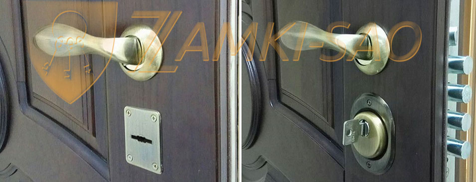 Замена цилиндра замка с броненакладкой в металлической входной двери